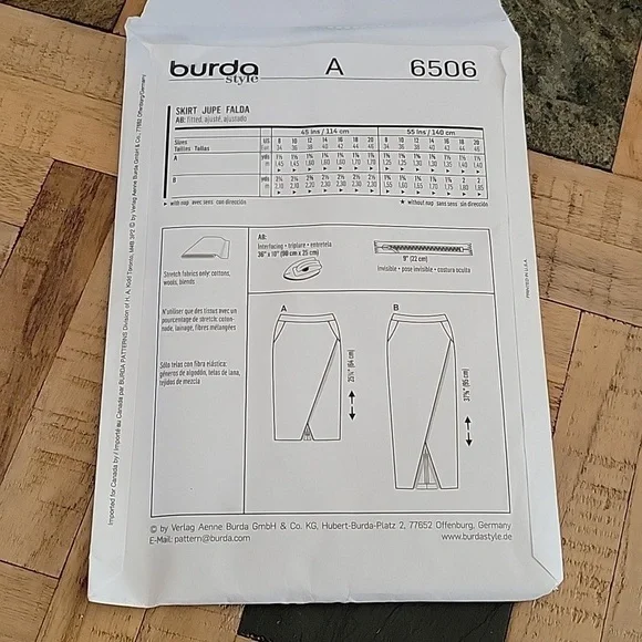 BURDA Style Skirt Pattern - Picture 2 of 3